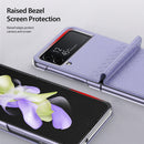 For Samsung Galaxy Z Flip4 DUX DUCIS Bril Series PU + TPU Phone Case(Purple)