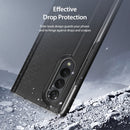 For Samsung Galaxy Z Fold4 DUX DUCIS Bril Series PU + TPU Phone Case(Black)