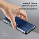 For Samsung Galaxy Z Fold4 DUX DUCIS Bril Series PU + TPU Phone Case(Blue)