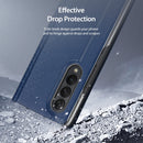 For Samsung Galaxy Z Fold4 DUX DUCIS Bril Series PU + TPU Phone Case(Blue)