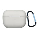 Earphone Silicone Protective Case with Buckle For AirPods Pro 2(White)
