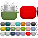 Earphone Silicone Protective Case with Buckle For AirPods Pro 2(White)