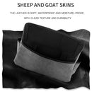Car Center Console Hanging Bag Sheepskin Leather Storage Bag(Blue)