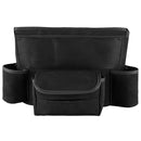 Car Center Console Hanging Bag Sheepskin Leather Storage Bag(Black)