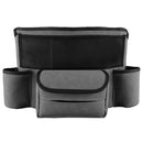 Car Center Console Hanging Bag Sheepskin Leather Storage Bag(Grey)