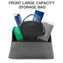 Car Center Console Hanging Bag Sheepskin Leather Storage Bag(Grey)