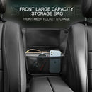 Car Center Console Hanging Bag Sheepskin Leather Storage Bag(Black)