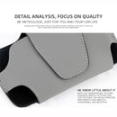 Car Glasses Storage Bag PU Leather Glasses Box(Grey)