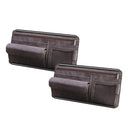 Car Sun Viso Sheepskin Leather Storage Bag(Brown)