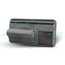 Car Sun Viso Sheepskin Leather Storage Bag(Black)