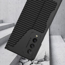 For Samsung Galaxy Z Fold4 GKK Armor Flip Leather Phone Case with Pen Slots(Black)