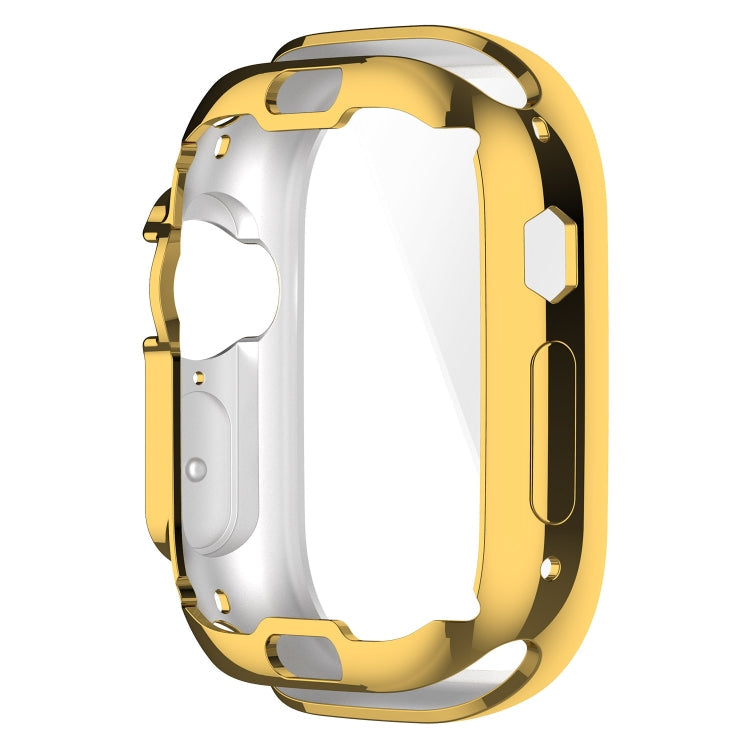 TPU All-inclusive Electroplating Protective Case For Apple Watch Ultra 49mm(Gold)