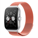 For OPPO Watch 3 Pro Milanese Stainless Steel Metal Watch Band (Orange)