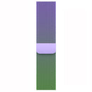 For OPPO Watch 3 Pro Milanese Stainless Steel Metal Watch Band (Purple + Green)
