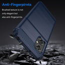 For Xiaomi Poco M5 4G Brushed Texture Carbon Fiber TPU Case(Navy Blue)