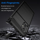 For Xiaomi Poco M5 4G Brushed Texture Carbon Fiber TPU Case(Black)
