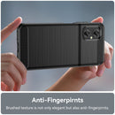 For Xiaomi Poco M5 4G Brushed Texture Carbon Fiber TPU Case(Black)