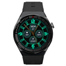 GW69 Plus Smart Watch, Support BT Call / Heart Rate / Blood Pressure / Blood Oxygen(Black + Silicone Strap Black)