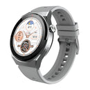 GW69 Plus Smart Watch, Support BT Call / Heart Rate / Blood Pressure / Blood Oxygen(Sliver + Silicone Strap Grey)