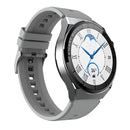 GW69 Plus Smart Watch, Support BT Call / Heart Rate / Blood Pressure / Blood Oxygen(Sliver + Silicone Strap Grey)