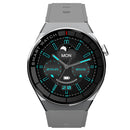 GW69 Plus Smart Watch, Support BT Call / Heart Rate / Blood Pressure / Blood Oxygen(Sliver + Silicone Strap Grey)