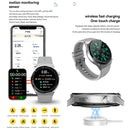 GW69 Plus Smart Watch, Support BT Call / Heart Rate / Blood Pressure / Blood Oxygen(Sliver + Silicone Strap Grey)