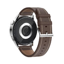 GW69 Smart Watch, Support BT Call / Heart Rate / Blood Pressure / Blood Oxygen(Sliver + Leather Strap Brown)