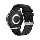GW69 Smart Watch, Support BT Call / Heart Rate / Blood Pressure / Blood Oxygen(Sliver + Silicone Strap Black)