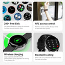 GW69 Smart Watch, Support BT Call / Heart Rate / Blood Pressure / Blood Oxygen(Black + Leather Strap Black)