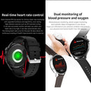 GW69 Smart Watch, Support BT Call / Heart Rate / Blood Pressure / Blood Oxygen(Black + Silicone Strap Black)
