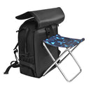 CADeN D6 VII 2 in 1 Camera Backpack Shoulders Nylon Camera Lens Bag with Stool, Size:31.5 x 16.5 x 41.5cm(Black)
