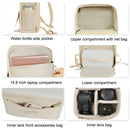 CADeN Multifunctional Photography Shoulders Digital Bag Portable Camera Backpack, Size:28.5 x 14 x 42cm(Beige)