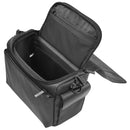 CADeN D73 Camera Sling Bag Water-resistant Shockproof Camera Handbag, Size:23.5 x 14 x 19cm Black White