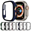Tempered Glass Film PC Watch Case For Apple Watch Ultra 49mm(Transparent)