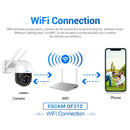 ESCAM QF212 4MP 8XZoom AI Humanoid Detection Auto Tracking WiFi IP Camera, Plug Type:AU Plug