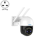 ESCAM QF212 4MP 8XZoom AI Humanoid Detection Auto Tracking WiFi IP Camera, Plug Type:UK Plug