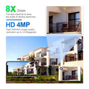 ESCAM QF212 4MP 8XZoom AI Humanoid Detection Auto Tracking WiFi IP Camera, Plug Type:UK Plug