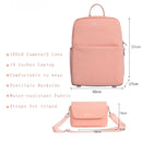 CADeN D75 Camera Backpacks Large Shockproof Cameras Lens Bags, Size:37 x 30 x 17cm(Pink)