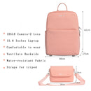 CADeN D75 Camera Backpacks Large Shockproof Cameras Lens Bags, Size:42 x 30 x 17cm(Pink)