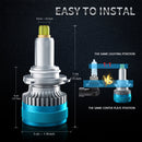 V11 1 Pair 9012 6000K / 3000LM / 30W / DC10-32V IP68 Waterproof Car LED Headlight