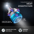 V11 1 Pair 9012 6000K / 3000LM / 30W / DC10-32V IP68 Waterproof Car LED Headlight