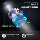 V11 1 Pair H7 6000K / 3000LM / 30W / DC10-32V IP68 Waterproof Car LED Headlight