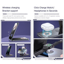 TOTU CACW-064 15W Ming Series 3 in 1 Folding Magnetic Wireless Fast Charger(Grey)