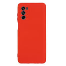For Motorola Moto G62 5G Pure Color Liquid Silicone Shockproof Full Coverage Phone Case(Red)