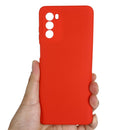 For Motorola Moto G62 5G Pure Color Liquid Silicone Shockproof Full Coverage Phone Case(Red)
