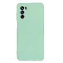 For Motorola Moto G62 5G Pure Color Liquid Silicone Shockproof Full Coverage Phone Case(Green)