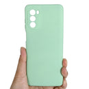 For Motorola Moto G62 5G Pure Color Liquid Silicone Shockproof Full Coverage Phone Case(Green)
