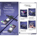 TOTU CACW-066 15W Ming Series 2 in 1 Folding Storage Magnetic Wireless Fast Charger(Grey)