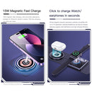 TOTU CACW-066 15W Ming Series 2 in 1 Folding Storage Magnetic Wireless Fast Charger(Grey)