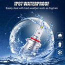 K9 1 Pair 9005 / HB3 6000K / 3000LM / 30W / DC10-32V IP68 Waterproof Car LED Headlight